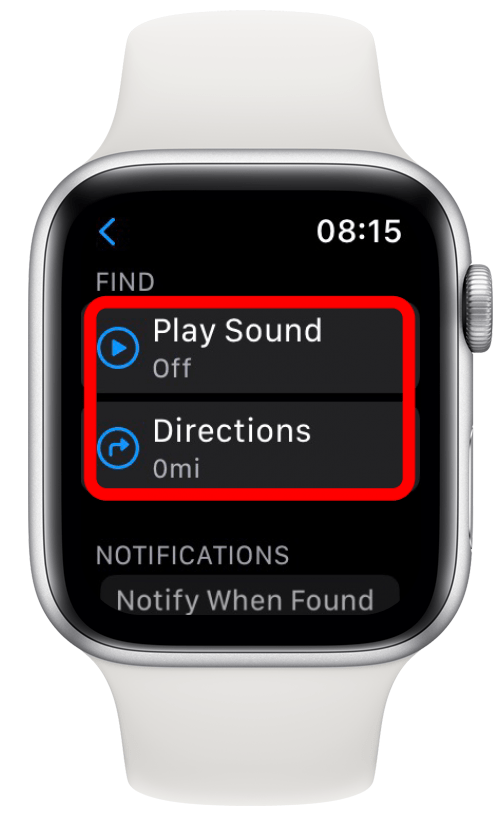 Na vyhľadanie AirTag použite funkciu Play Sound alebo Directions.