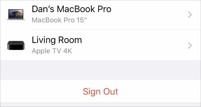 iPhone Apple ID 또는 iCloud 설정에서 로그아웃 옵션