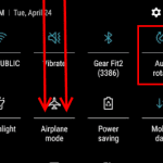 Galaxy S9: inschakelenSchermrotatie uitschakelen