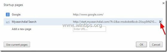usuń-start-mysearchdial-stronę startową