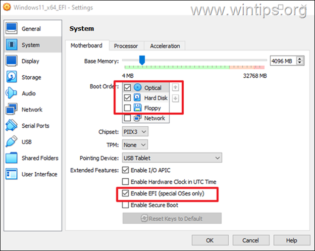 Cara Boot dari ISO pada mesin VirtualBox dengan EFI diaktifkan.