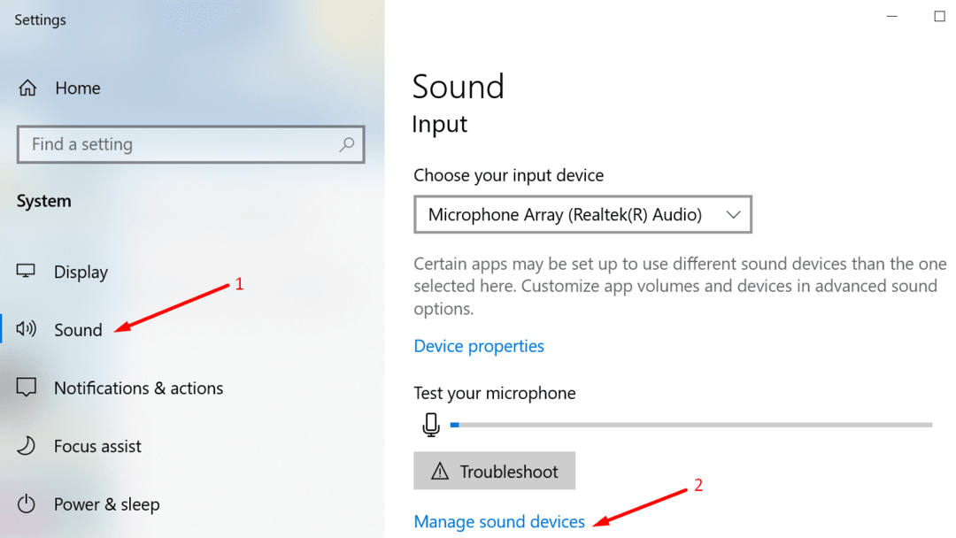 administrar dispositivos de sonido windows 10