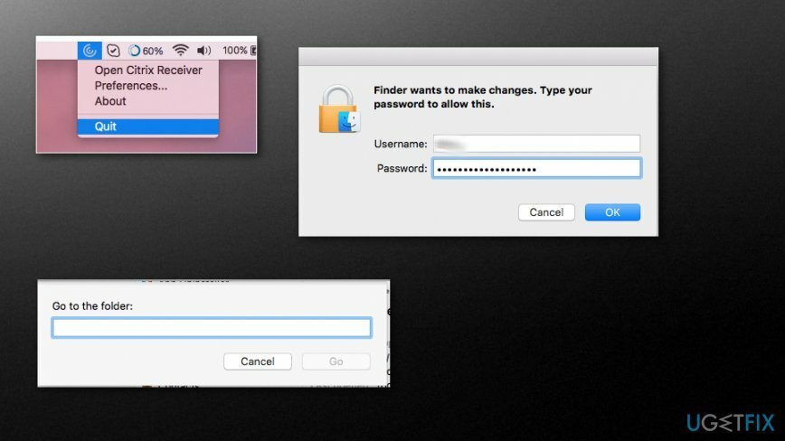 Deinstallation von Citrix Receiver auf dem Mac