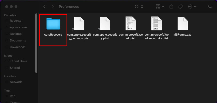 Jak obnovit neuložený dokument Word na Macu ze složky automatického obnovení