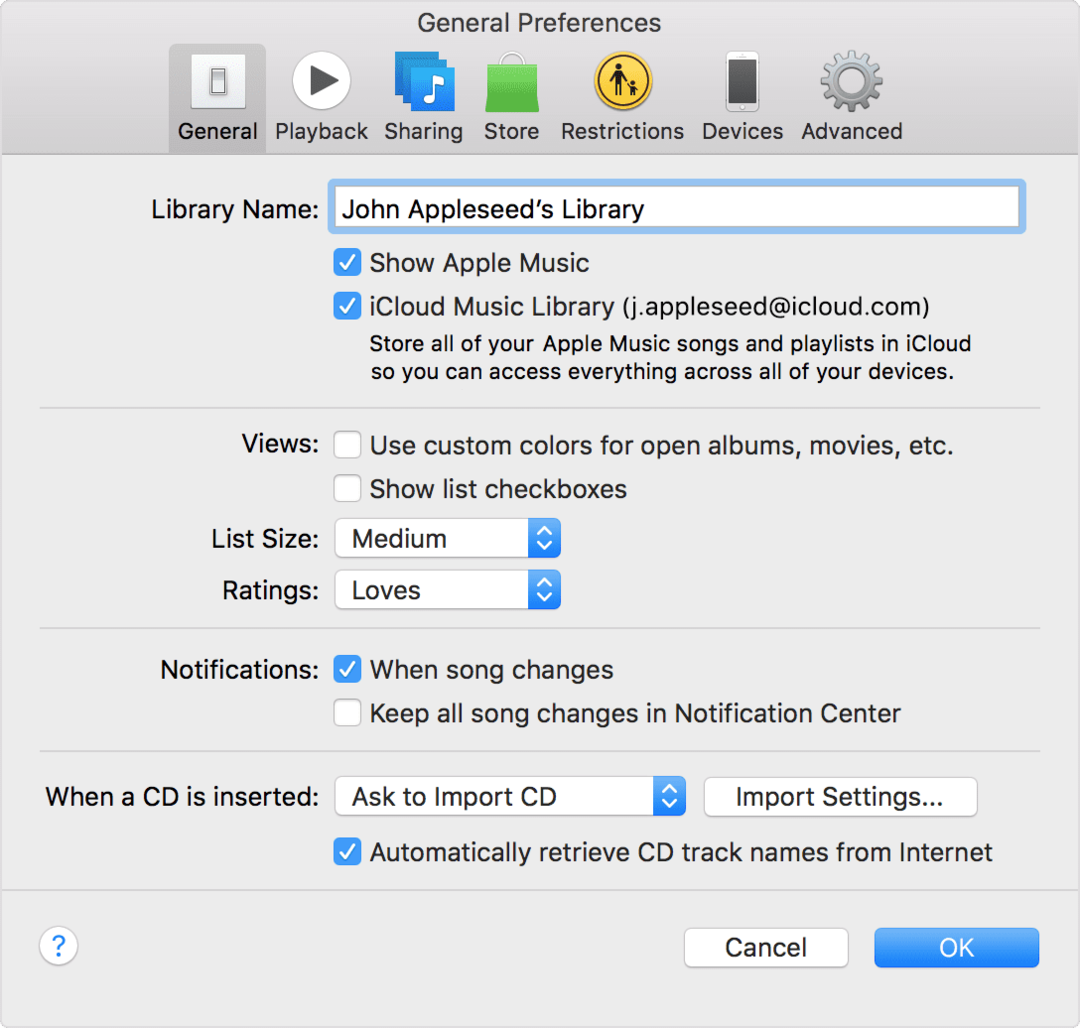 iCloud Music Library