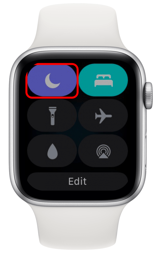 Icona della luna viola su Apple Watch