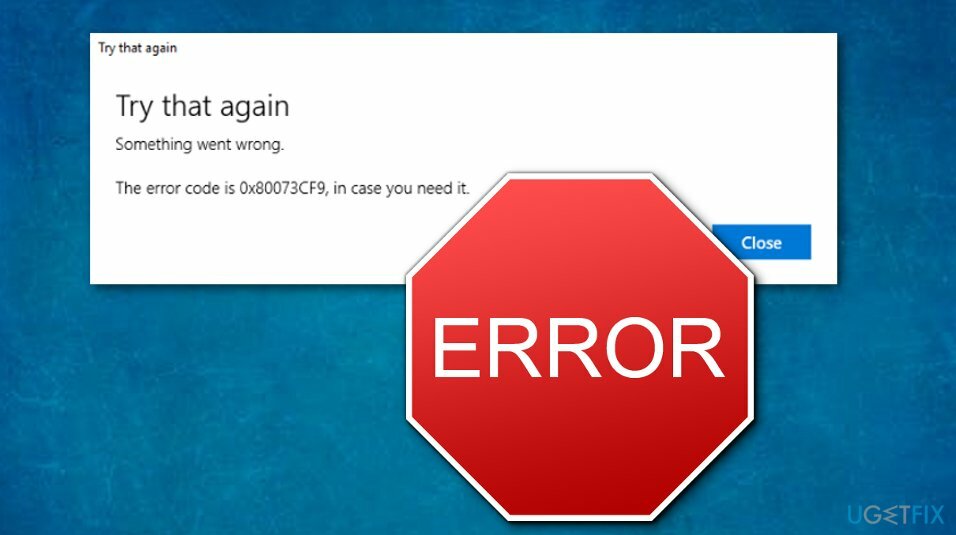 Código de error de la tienda de Windows: 0x80073cf9