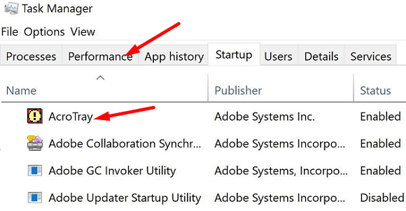 Adobe Acrotray