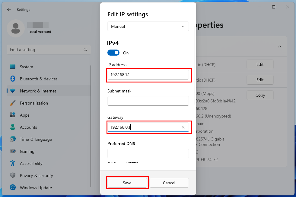 Como editar manualmente o endereço IP para ignorar o erro de IP banido