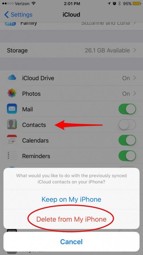 Как легко удалить все контакты на iPhone