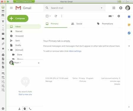 Kiwi za Gmail
