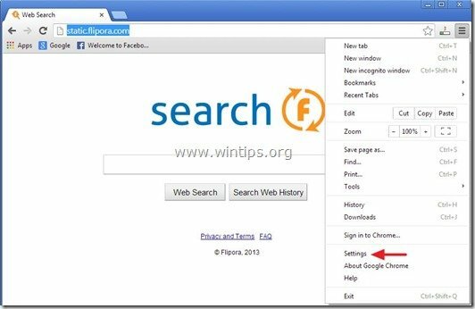 remove-flipora-search-chrome