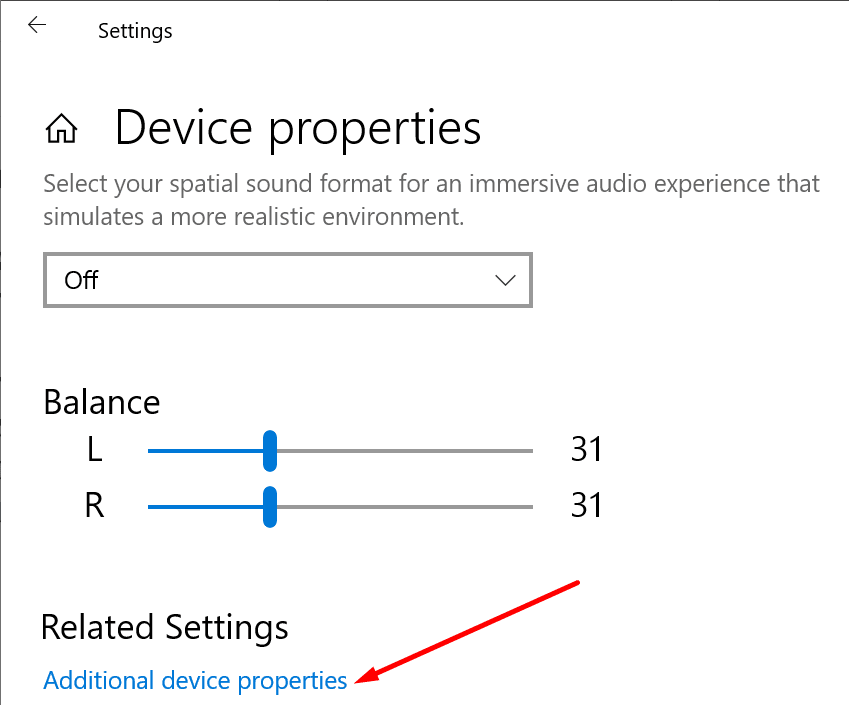Zusätzliche Geräteeigenschaften Windows 10 Soundeinstellungen