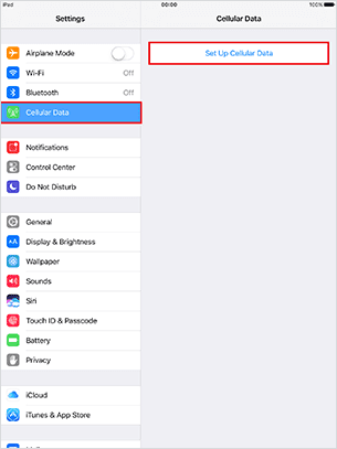 iPad Konfigurer mobildata