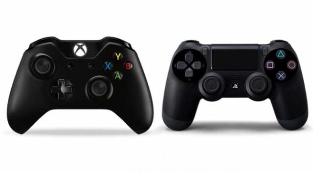 Manettes Xbox et PS4