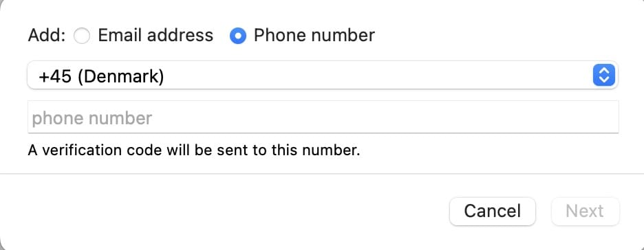 नया Mac फ़ोन नंबर कैसे जोड़ें
