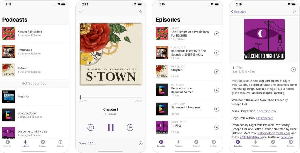 Castaway 2 - Beste Podcast-App für iOS