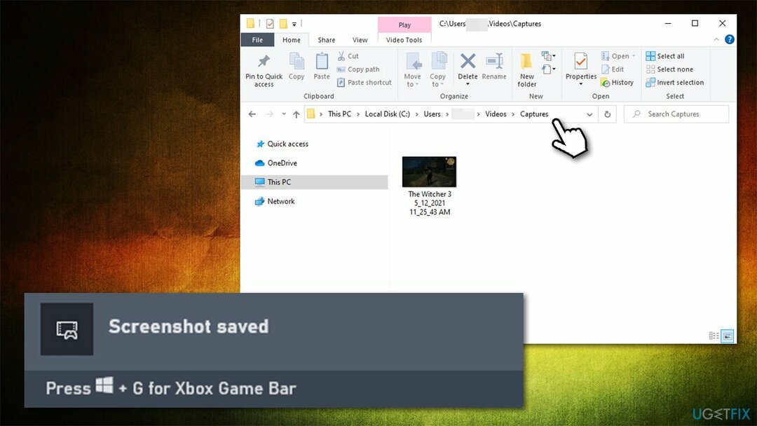 השתמש ב- Xbox Game Bar