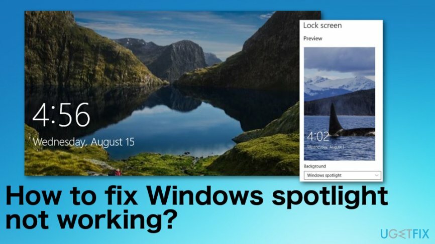 Windows 스포트라이트가 작동하지 않는 문제를 해결하는 방법은 무엇입니까?