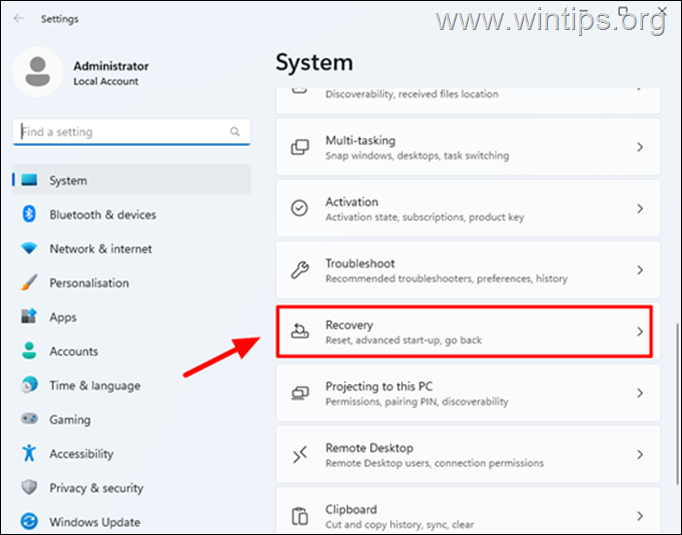 Ako zaviesť systém v rozšírených možnostiach WinRE v systéme Windows 1011.