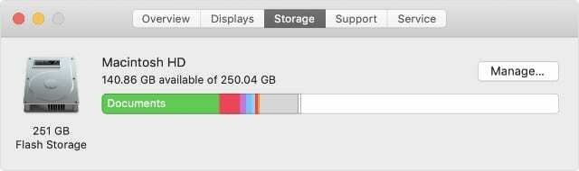 เกี่ยวกับ Mac Storage นี้