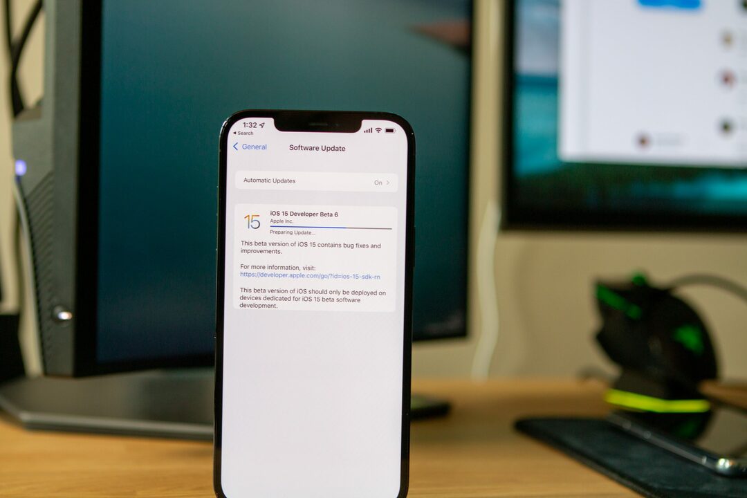 iOS 15 Beta 6 iPhone 12 Pro Max készüléken