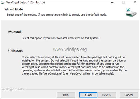 instalación de veracrypt