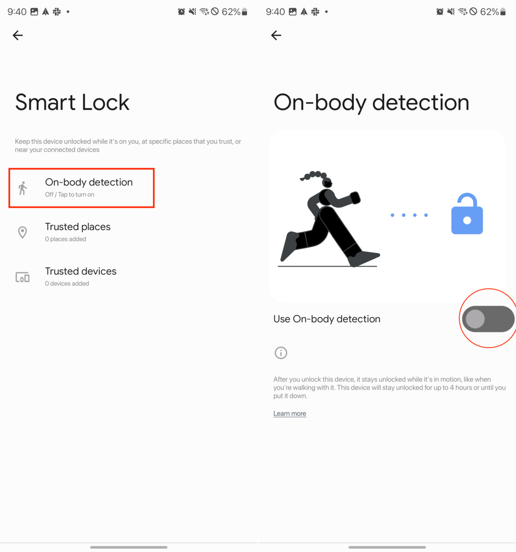 So verhindern Sie versehentliches Tippen mit der Tastenkombination in Android – Entsperren Sie Ihr Telefon – Smart Lock – 2