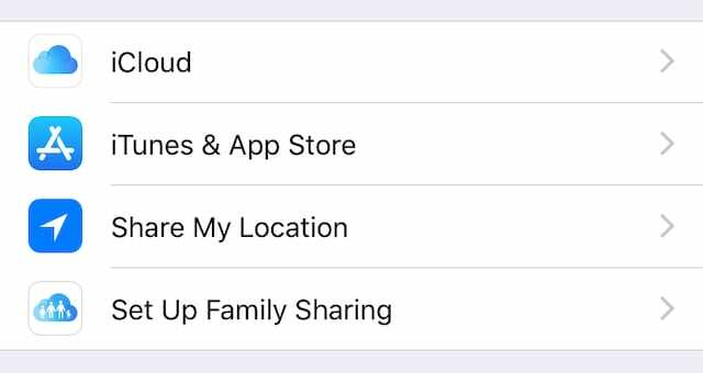 დააყენეთ Family Sharing Apple ID-ის პარამეტრებში