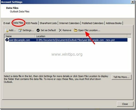 Outlook-2007-pst-файлове с данни