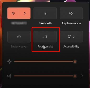 Windows 11 Focus Assist