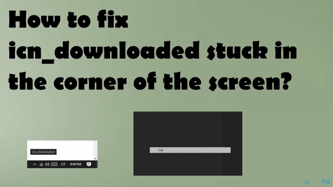 Az icn_downloaded a képernyő sarkában ragadt