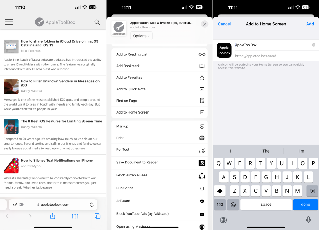 Comment utiliser les applications Web sur iPhone et iPad