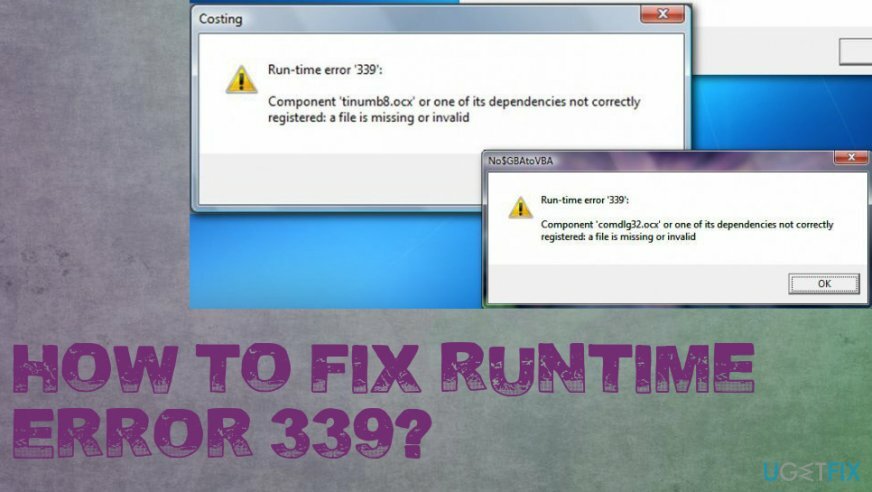 Jak opravit Runtime Error 339