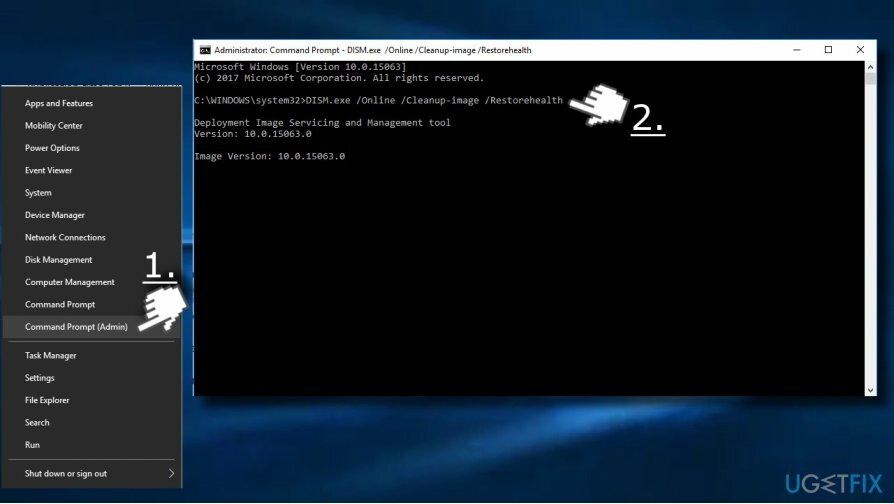 Gunakan Command Prompt untuk memperbaiki kesalahan Service Host