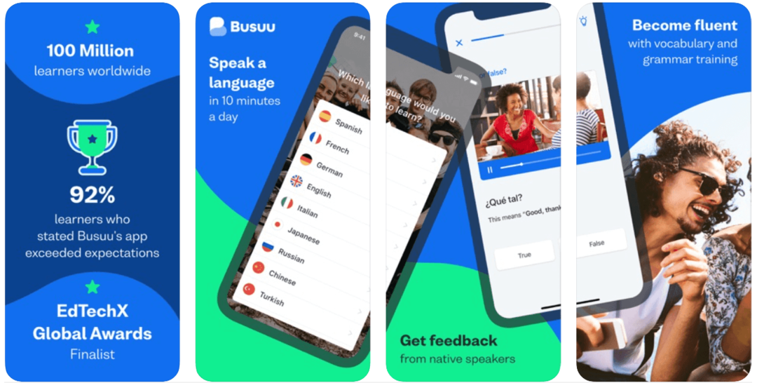 Busuu - Програми для вивчення мов