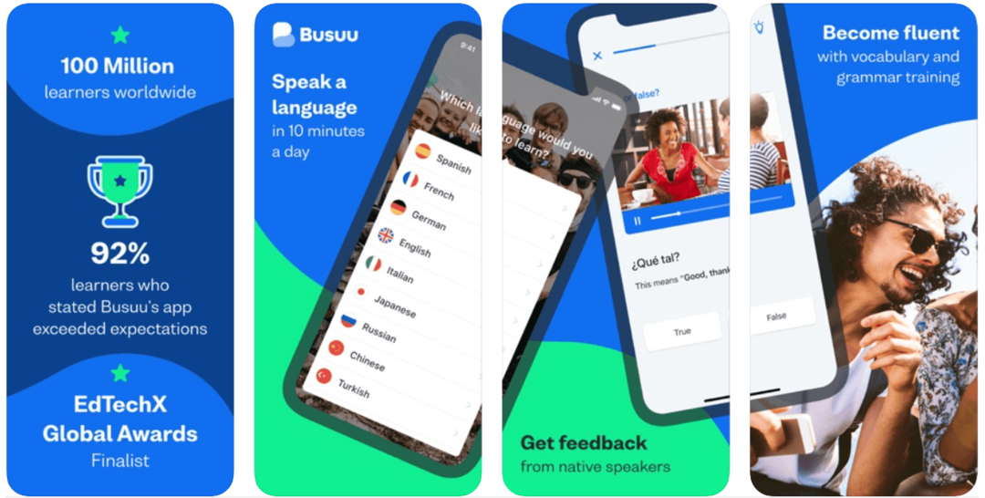 Busuu - Apps de aprendizagem de línguas