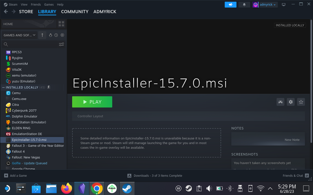 Como instalar a Epic Games Store no Steam Deck - 26