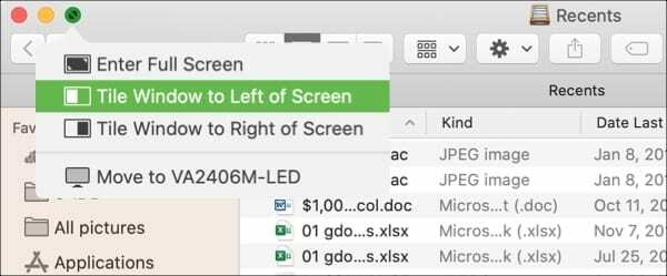 Finder Tile Window - Mac