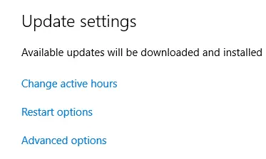 aktualizace systému Windows brání restartování aktivních hodin