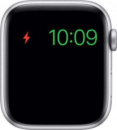 Icona del fulmine rosso su Apple Watch