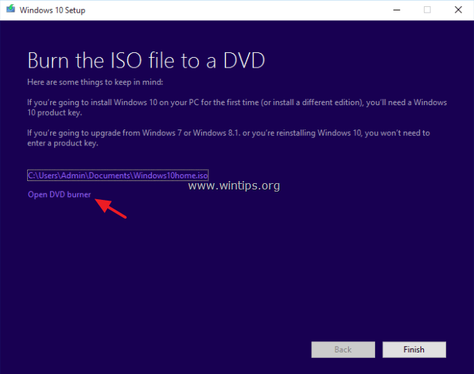 skapa startbar windows 10 dvd