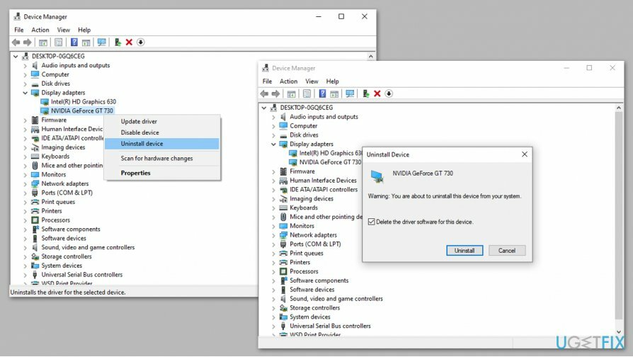 ถอนการติดตั้งไดรเวอร์ GPU เก่า