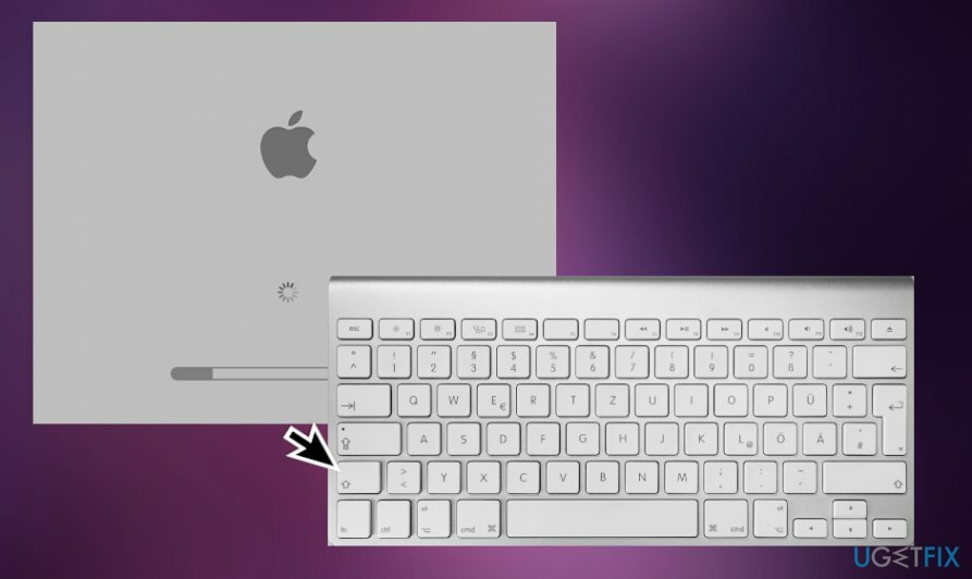Перезагрузите Mac в режиме безопасной загрузки