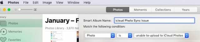 iCloud-valokuvien synkronointiongelma MacBookissa