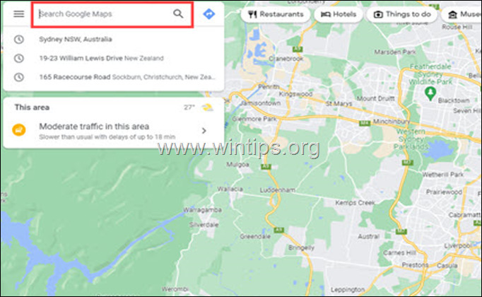 Ako umiestniť špendlík na Mapy Google na pracovnej ploche