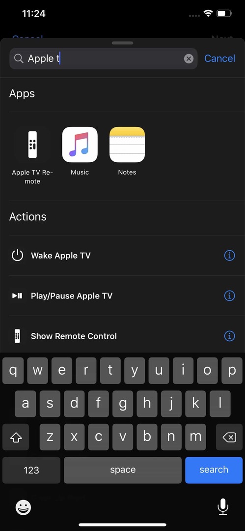 التحكم في اختصارات Apple TV 6