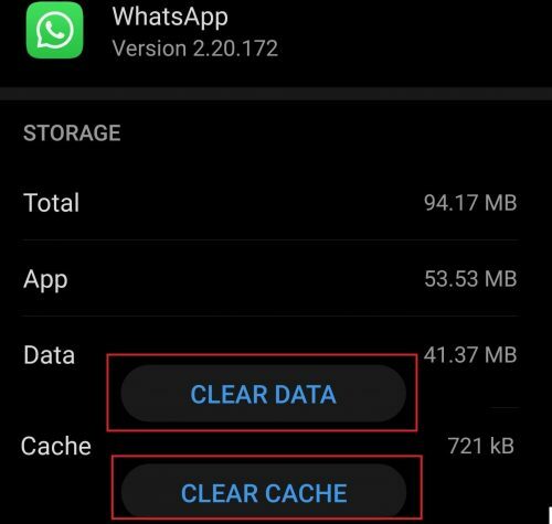 WhatsApp Cache leeren