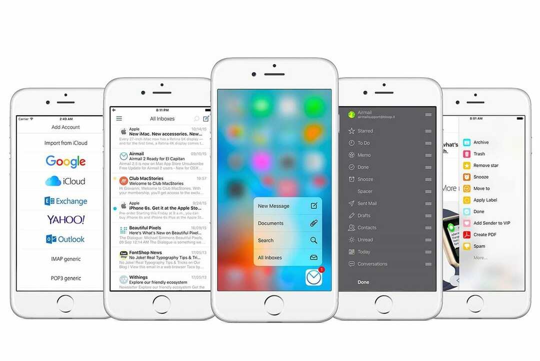iOS 10 - Beste tredjeparts e-postapper