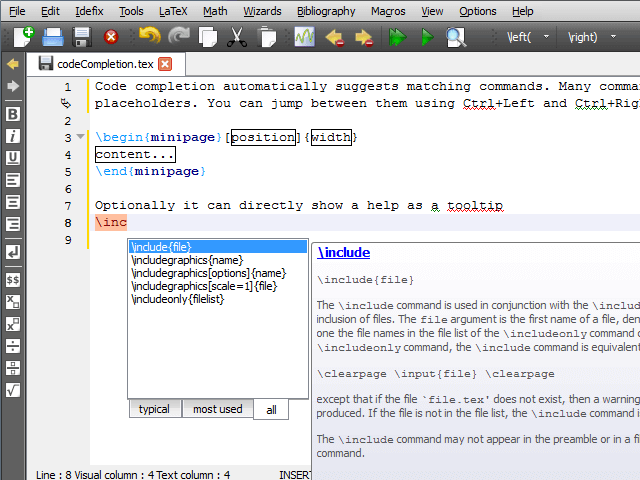 TeXstudio - Επεξεργαστής κειμένου LaTeX